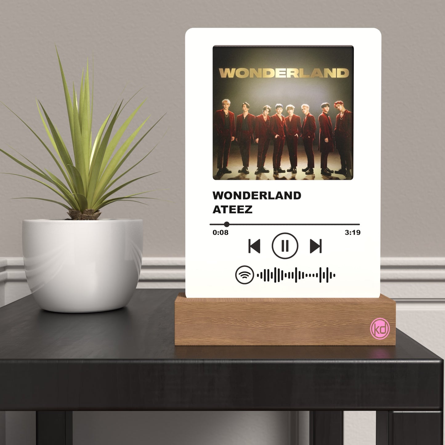 Music Plaque + Wood Base