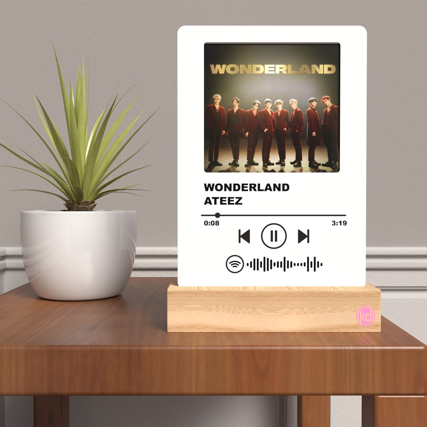 Music Plaque + Wood Base